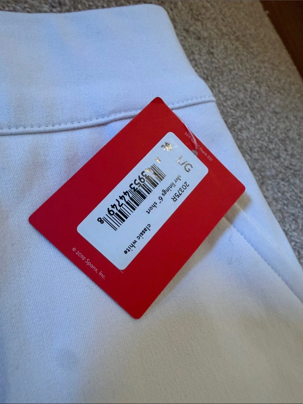 SPANX White Shorts Size L